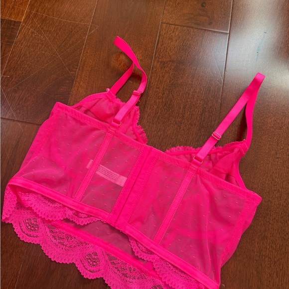 Auden Hot Pink Lace Bralette - Picture 2 of 2